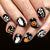 12 Sizes-24 Pcs Press On Nails C2002