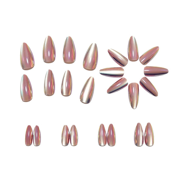12 Sizes-24 Pcs Press On Nails Y2014