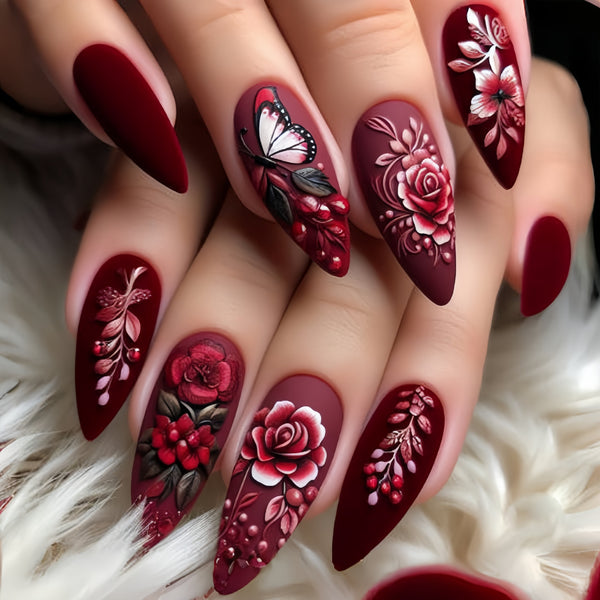 12 Sizes-24 Pcs Press On Nails Y684