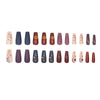 12 Sizes-24 Pcs Press On Nails W1809