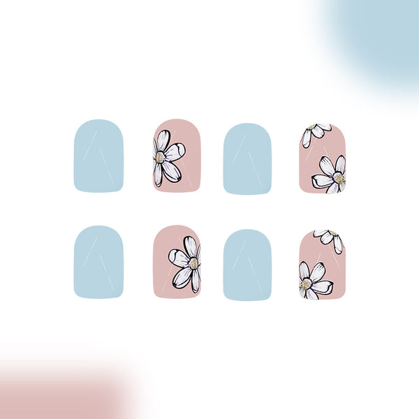 12 Sizes-24 Pcs Press On Nails C820