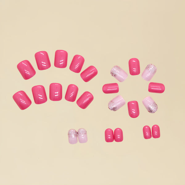 12 Sizes-24 Pcs Press On Nails Y031