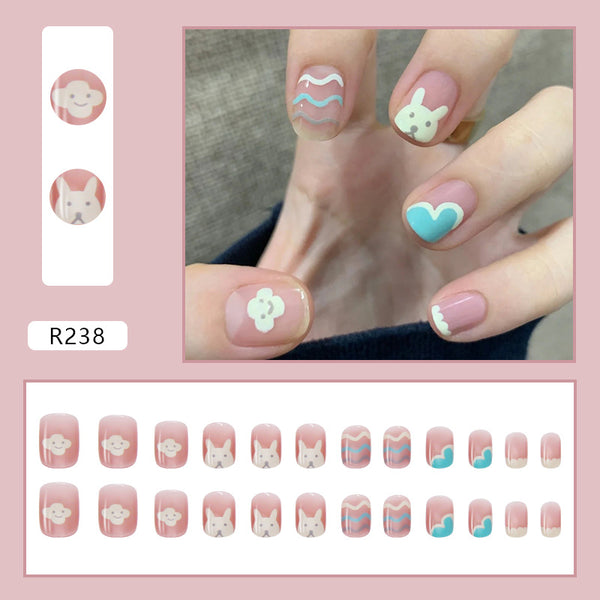 12 Sizes-24 Pcs Press On Nails R238