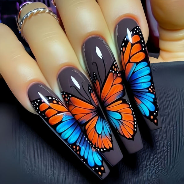 12 Sizes-24 Pcs Press On Nails Y756
