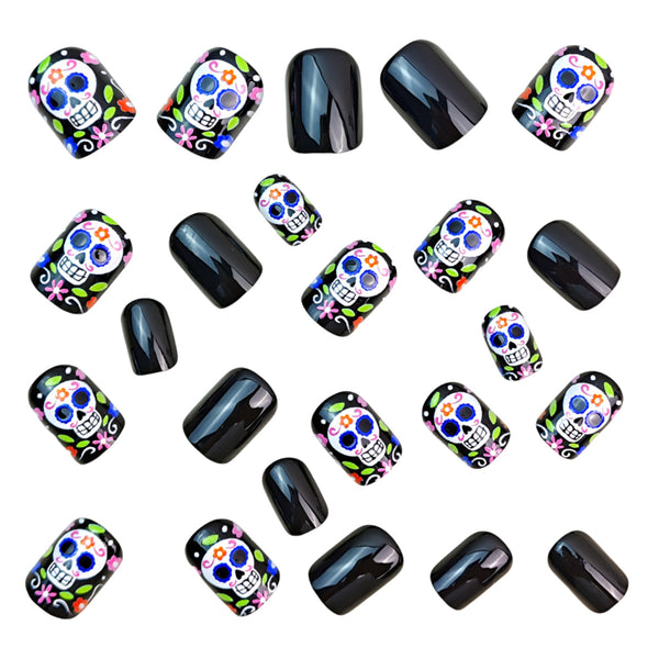 12 Sizes-24 Pcs Press On Nails Y141
