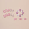 12 Sizes-24 Pcs Press On Nails W1670