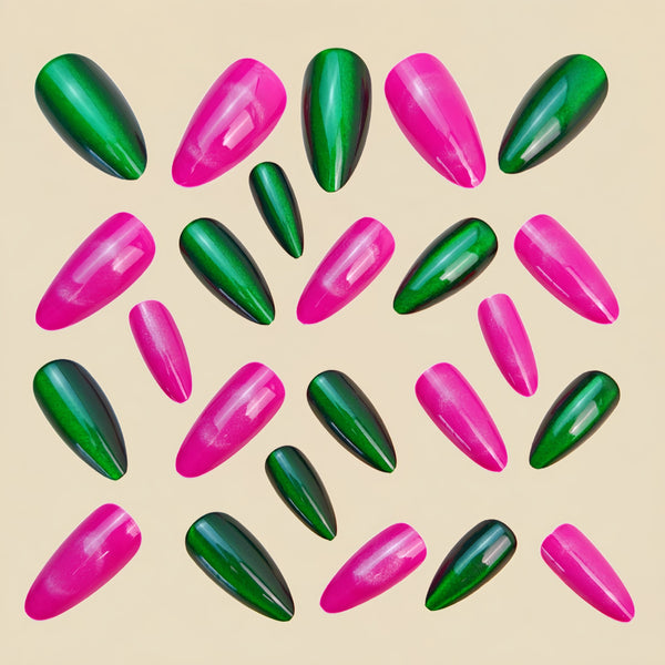12 Sizes-24 Pcs Press On Nails Y1202