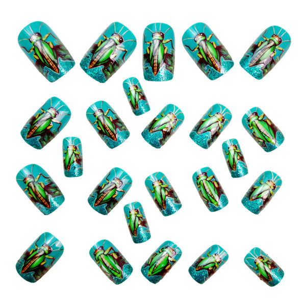 12 Sizes-24 Pcs Press On Nails Y1376