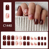 12 Sizes-24 Pcs Press On Nails C1440