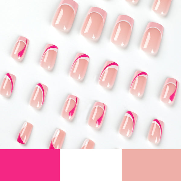 12 Sizes-24 Pcs Press On Nails JP2262