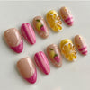 12 Sizes-24 Pcs Press On Nails W2041