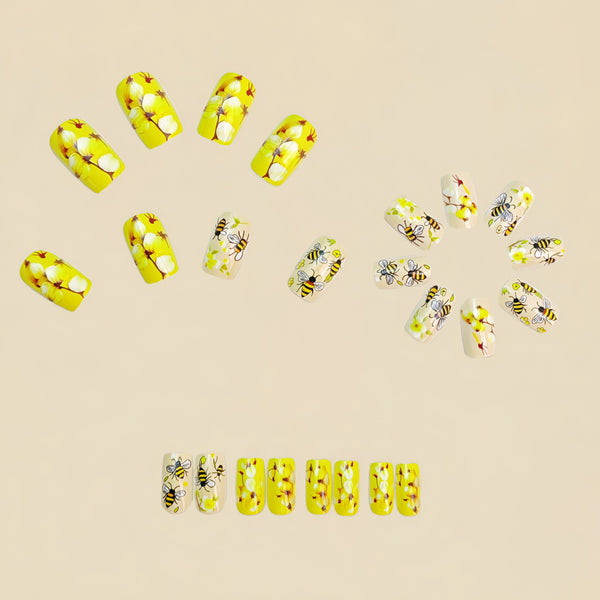 12 Sizes-24 Pcs Press On Nails Y1026