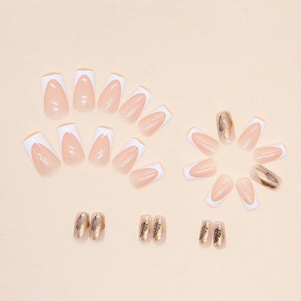 12 Sizes-24 Pcs Press On Nails W462