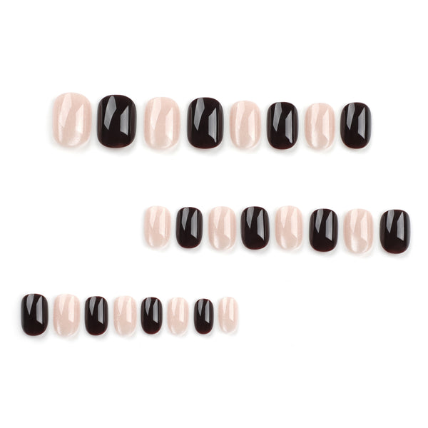 12 Sizes-24 Pcs Press On Nails GN008