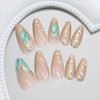 12 Sizes-24 Pcs Press On Nails Z1093