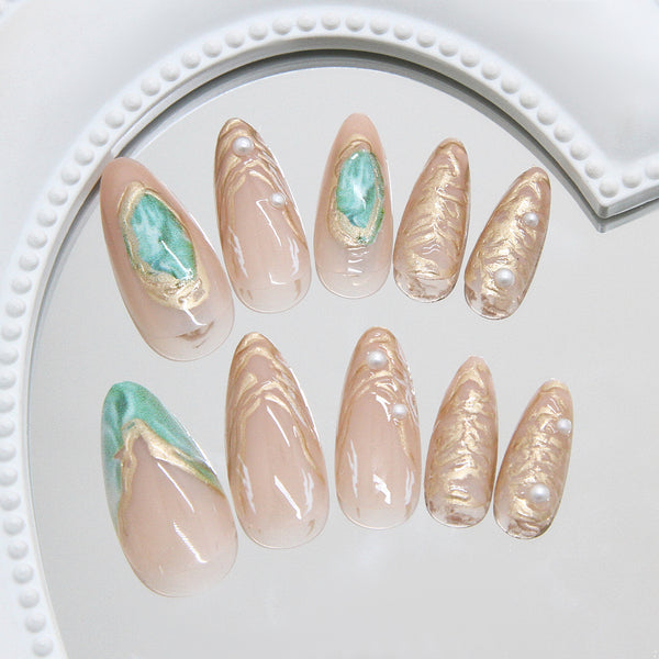 12 Sizes-24 Pcs Press On Nails Z1093
