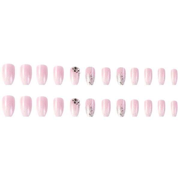 12 Sizes-24 Pcs Press On Nails D020