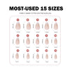 12 Sizes-24 Pcs Press On Nails FS003