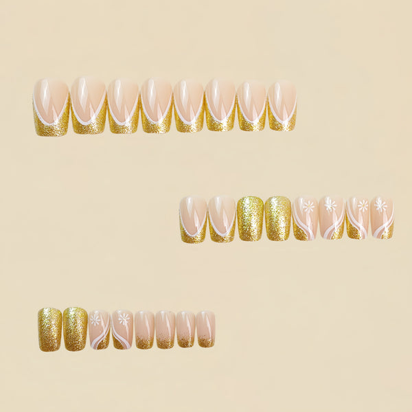 12 Sizes-24 Pcs Press On Nails Y769