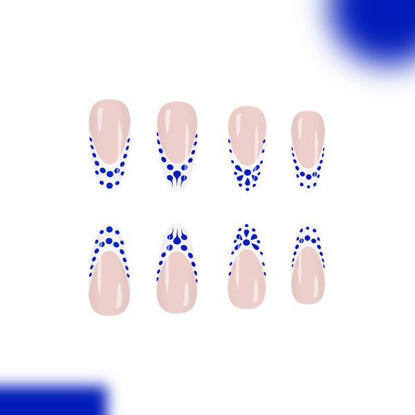 12 Sizes-24 Pcs Press On Nails C1412