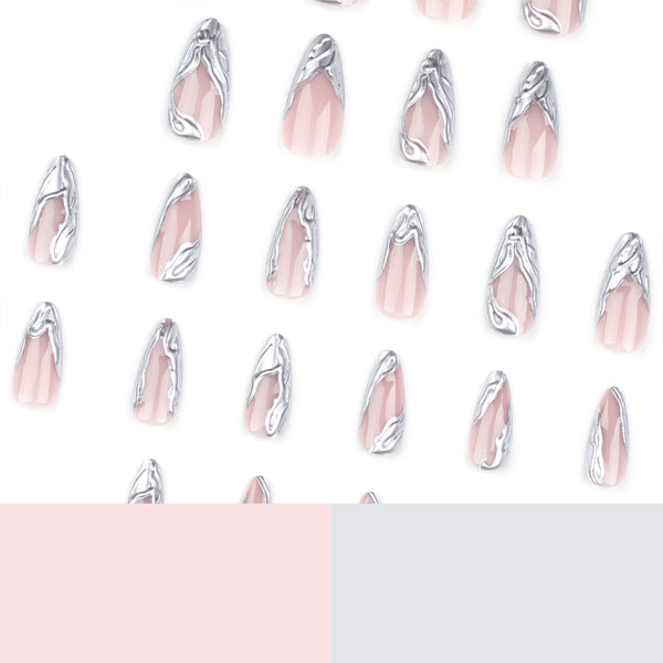 12 Sizes-24 Pcs Press On Nails JP3326