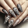 12 Sizes-24 Pcs Press On Nails Y1711