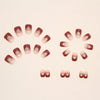12 Sizes-24 Pcs Press On Nails R744