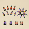 12 Sizes-24 Pcs Press On Nails Y072