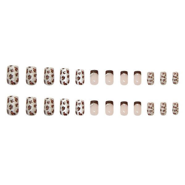 12 Sizes-24 Pcs Press On Nails MY096