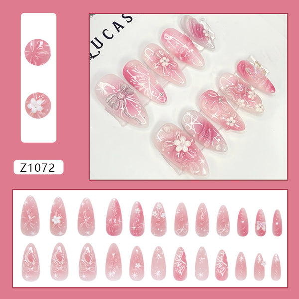 12 Sizes-24 Pcs Press On Nails Z1072