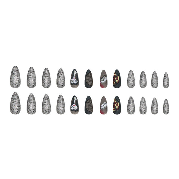 12 Sizes-24 Pcs Press On Nails W1007