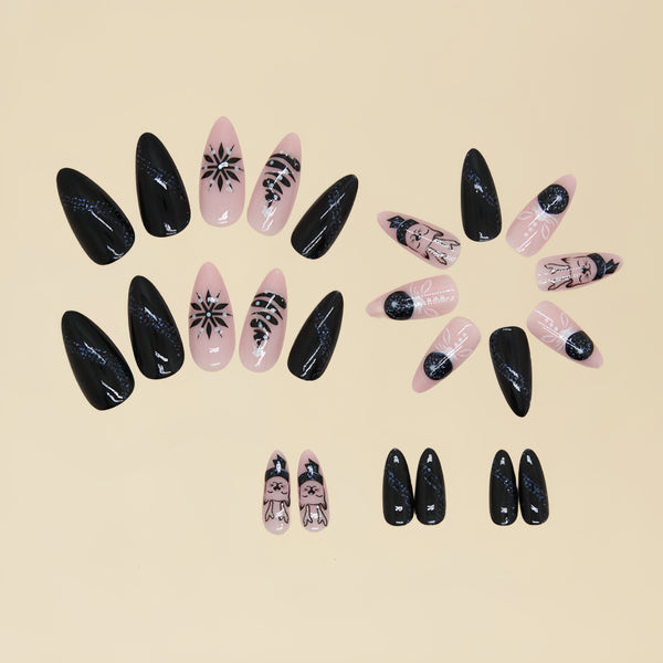12 Sizes-24 Pcs Press On Nails Y557