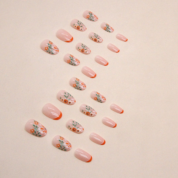 12 Sizes-24 Pcs Press On Nails W1426