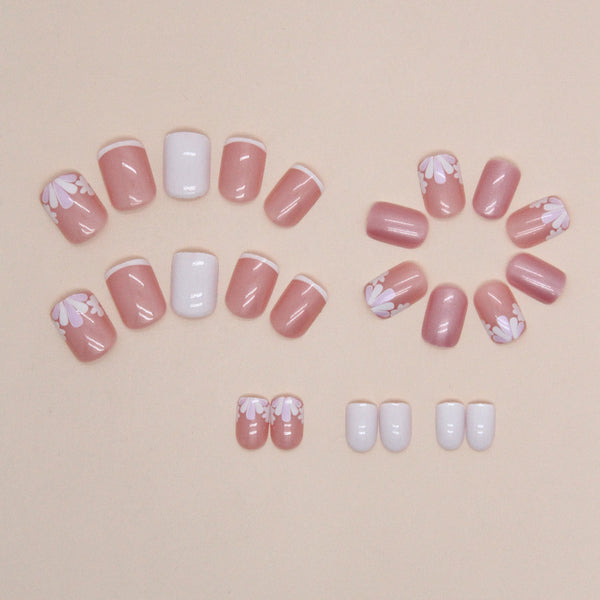 12 Sizes-24 Pcs Press On Nails W1258