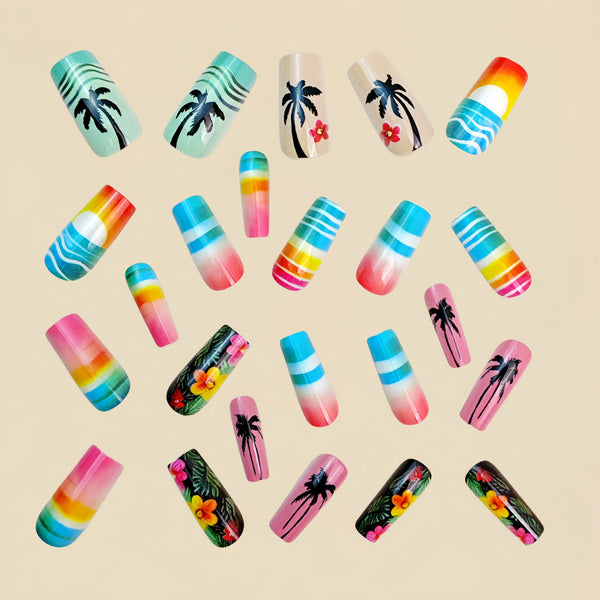 12 Sizes-24 Pcs Press On Nails Y921