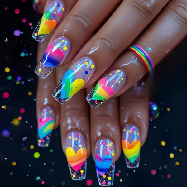 12 Sizes-24 Pcs Press On Nails Y787