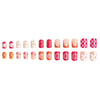 12 Sizes-24 Pcs Press On Nails C314