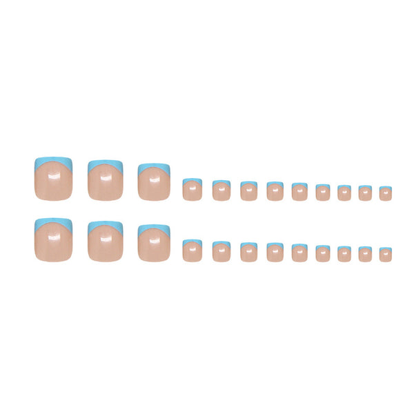 12 Sizes-24 Pcs Press On Nails F207