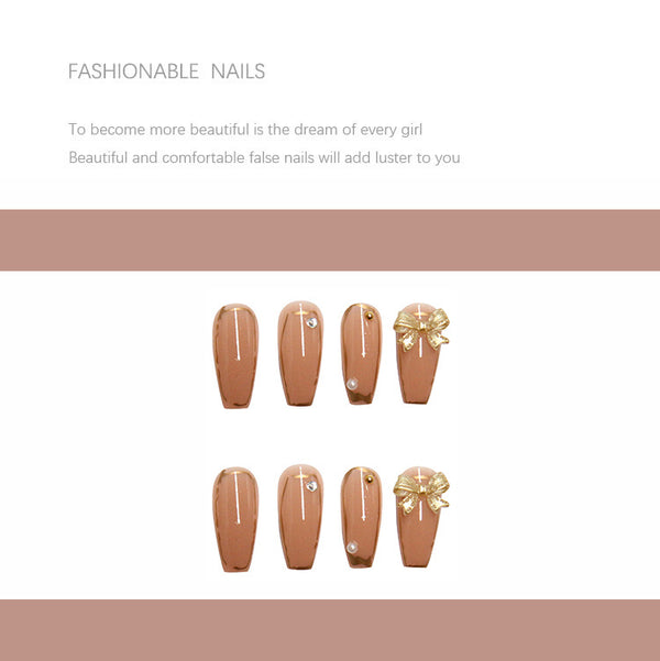 12 Sizes-24 Pcs Press On Nails Z034