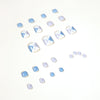 12 Sizes-24 Pcs Press On Nails JP1133