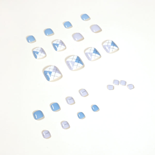 12 Sizes-24 Pcs Press On Nails JP1133