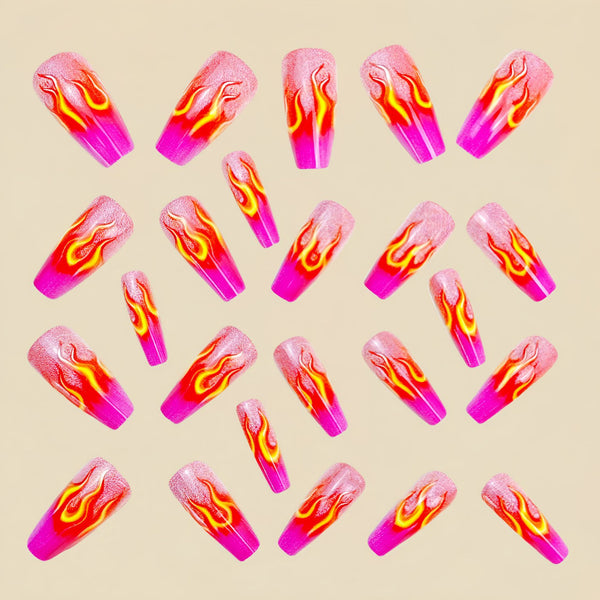 12 Sizes-24 Pcs Press On Nails Y937