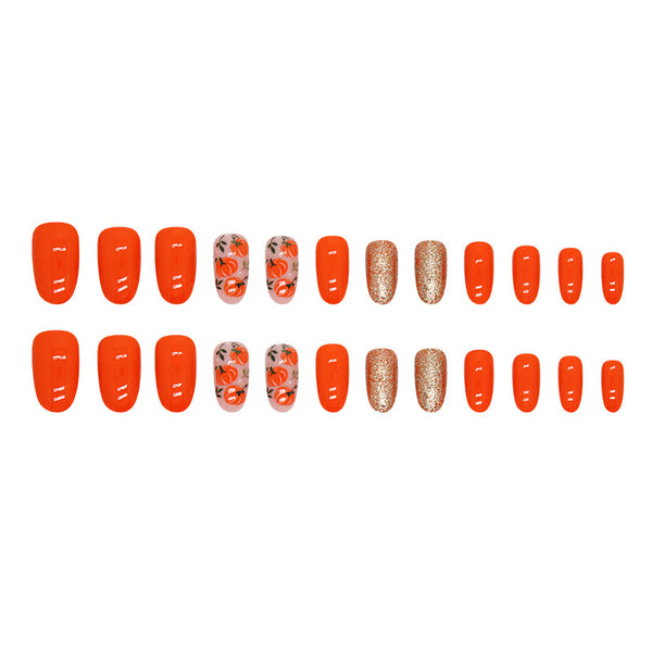 12 Sizes-24 Pcs Press On Nails W1462