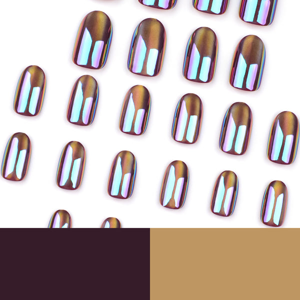 12 Sizes-24 Pcs Press On Nails DIY46