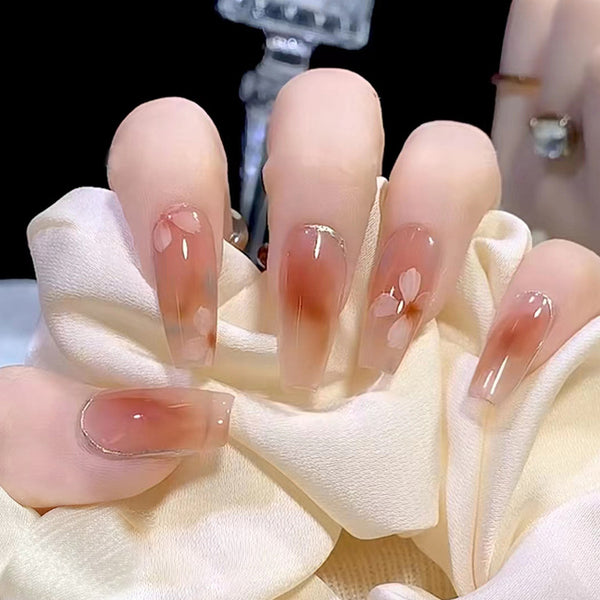 12 Sizes-24 Pcs Press On Nails R677
