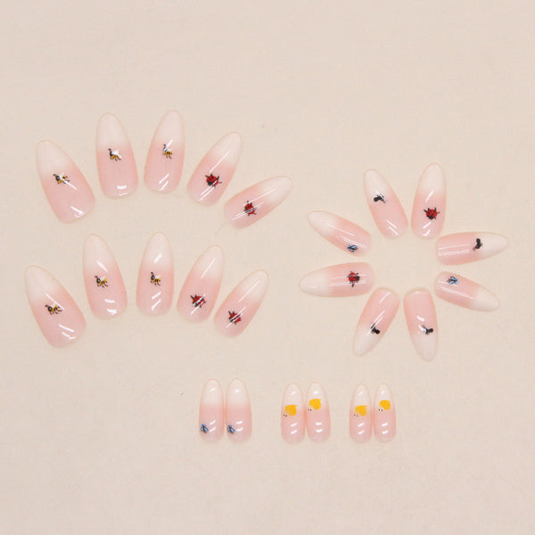 12 Sizes-24 Pcs Press On Nails W799