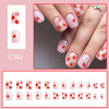 12 Sizes-24 Pcs Press On Nails C382