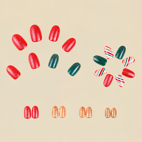 12 Sizes-24 Pcs Press On Nails Y278