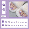 12 Sizes-24 Pcs Press On Nails F035