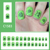 12 Sizes-24 Pcs Press On Nails C1583